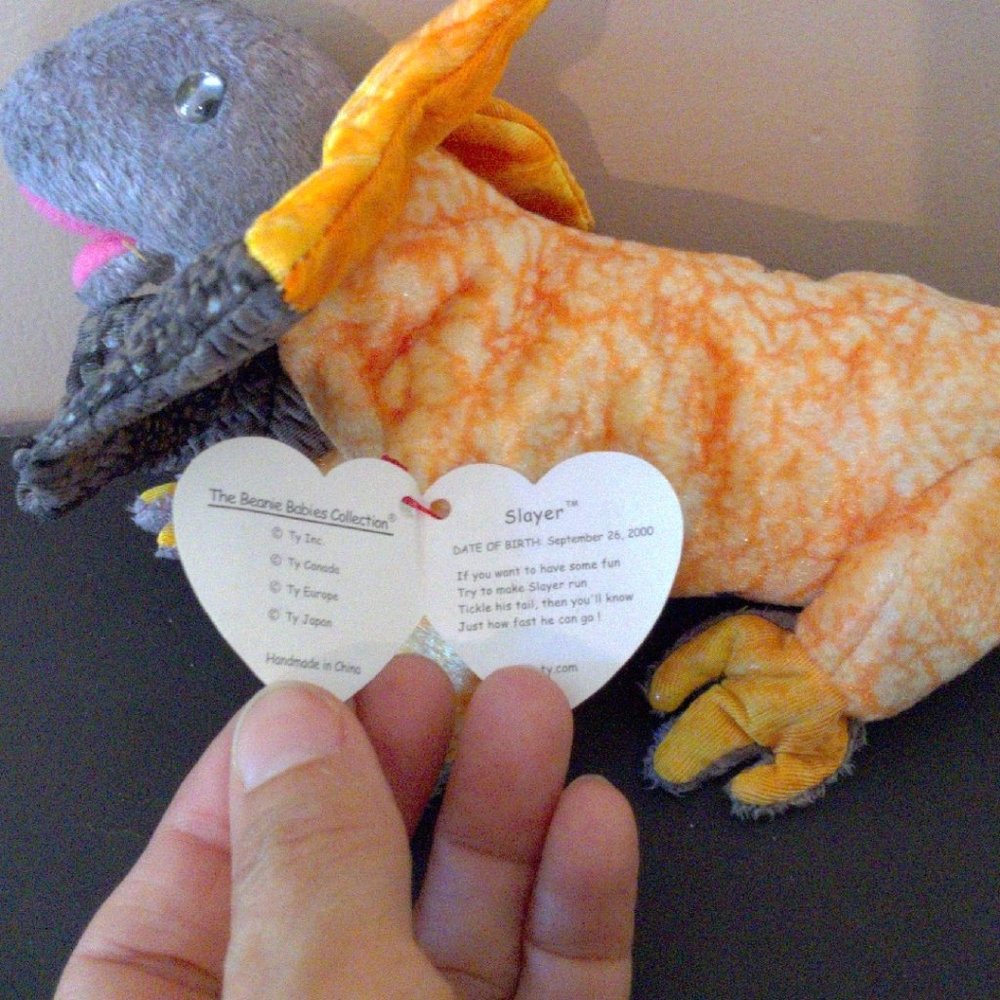 Ty  Frilled Lizard Slayer  Beanie Babies Vintage Collectible Plush NWT - Picture 5 of 5